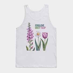 Foxglove-Daisy-Tulip Tank Top